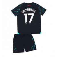 Manchester City Kevin De Bruyne #17 3rd trikot Kinder 2023-24 Kurzarm (+ Kurze Hosen)